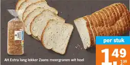 Albert Heijn AH Extra lang lekker Zaans meergranen wit heel aanbieding