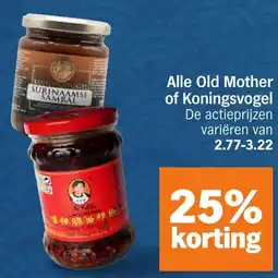 Albert Heijn Alle Old Mother of Koningsvogel aanbieding