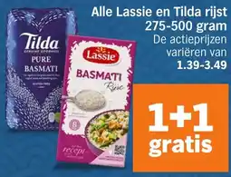 Albert Heijn Alle Lassie en Tilda rijst aanbieding