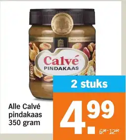 Albert Heijn Alle Calvé pindakaas aanbieding