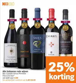 Albert Heijn Alle Italiaanse rode wijnen aanbieding