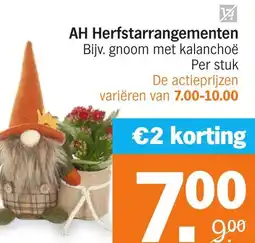 Albert Heijn AH Herfstarrangementen aanbieding