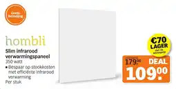 Albert Heijn Hombli Slim infrarood verwarmingspaneel aanbieding