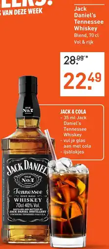 Albert Heijn Jack Daniel's Tennessee Whiskey aanbieding