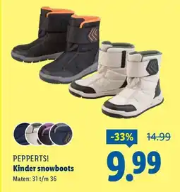 Lidl Pepperts! Kinder snowboots aanbieding