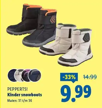 Lidl Pepperts! Kinder snowboots aanbieding