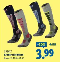 Lidl Crivit Kinder skisokken aanbieding