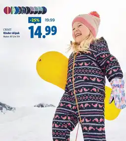 Lidl Crivit Kinder skipak aanbieding