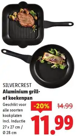 Lidl Silvercrest Aluminium grill of koekenpan aanbieding