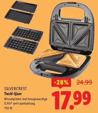 Lidl Silvercrest Tosti-ijzer aanbieding