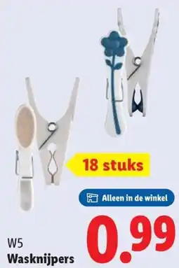 Lidl W5 Wasknijpers aanbieding