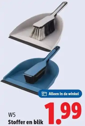Lidl W5 Stoffer en blik aanbieding