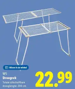 Lidl W5 Droogrek aanbieding