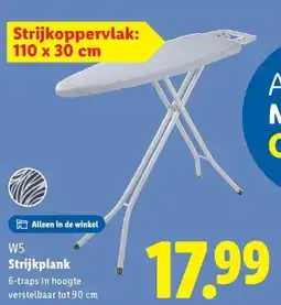 Lidl W5 Strijkplank aanbieding