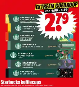 Dirk Starbucks koffiecups aanbieding