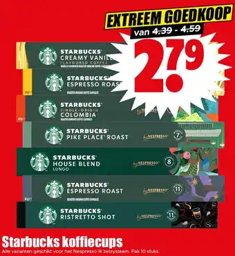 Dirk Starbucks koffiecups aanbieding