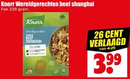 Dirk Knorr Wereldgerechten beef shanghai aanbieding