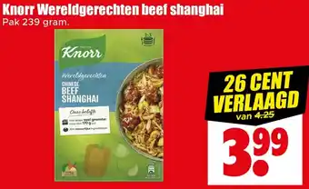 Dirk Knorr Wereldgerechten beef shanghai aanbieding