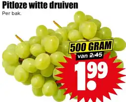 Dirk Pitloze witte druiven aanbieding
