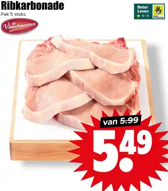 Dirk Ribkarbonade aanbieding