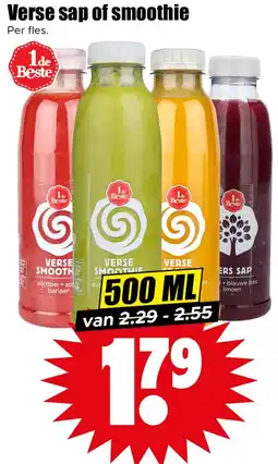 Dirk Verse sap of smoothie aanbieding