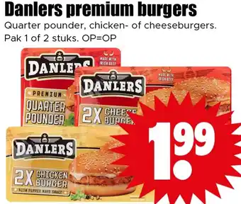 Dirk Danlers premium burgers aanbieding