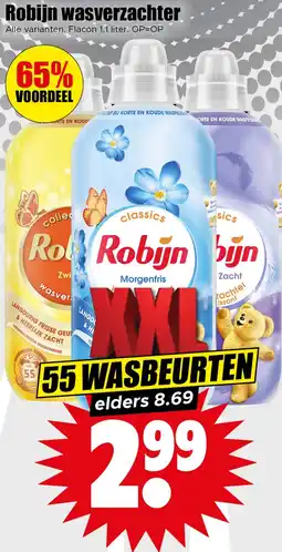 Dirk Robijn wasverzachter aanbieding