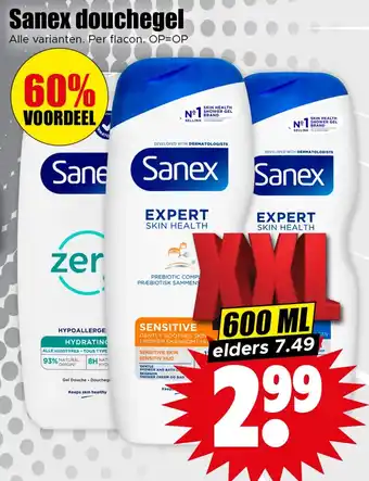 Dirk Sanex douchegel aanbieding