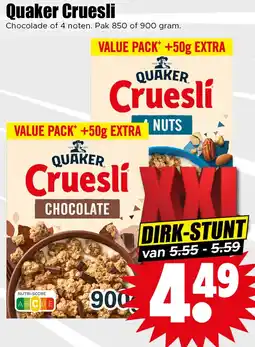 Dirk Quaker Cruesli aanbieding