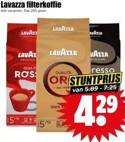 Dirk Lavazza filterkoffie aanbieding