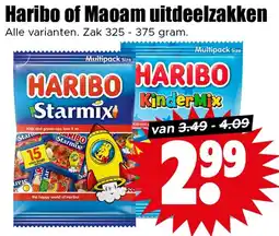Dirk Haribo of Maoam uitdeelzakken aanbieding
