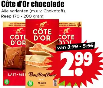 Dirk Côte d'Or chocolade aanbieding