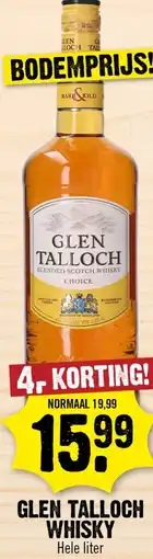 Dirk Glen Talloch Whisky aanbieding