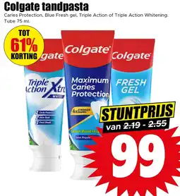 Dirk Colgate tandpasta aanbieding
