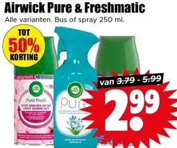 Dirk Airwick Pure & Freshmatic aanbieding
