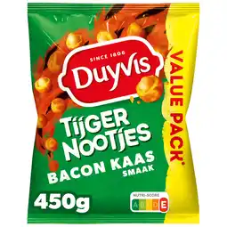 PLUS Duyvis Tijgernootjes Bacon Kaas aanbieding