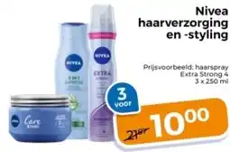 Trekpleister Nivea haarverzorging en styling aanbieding