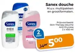 Trekpleister Sanex douche aanbieding