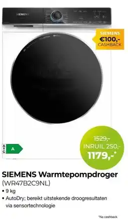 EP Beerepoot SIEMENS Warmtepompdroger aanbieding