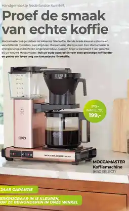 EP Beerepoot MOCCAMASTER Koffiemachine aanbieding