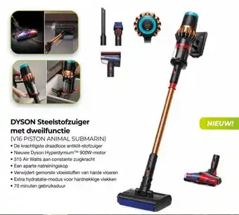 EP Beerepoot DYSON Steelstofzuiger met dweilfunctie aanbieding