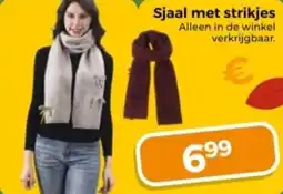 Trekpleister Sjaal met strikjes aanbieding