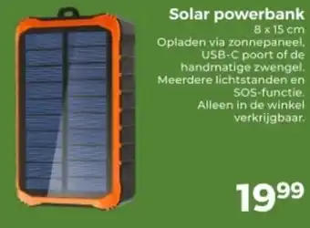 Trekpleister Solar powerbank aanbieding
