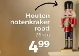 Trekpleister Houten notenkraker rood aanbieding