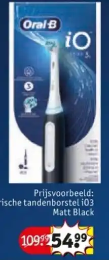 Kruidvat Oral B elektrische tandenborstel i03 Matt Black aanbieding