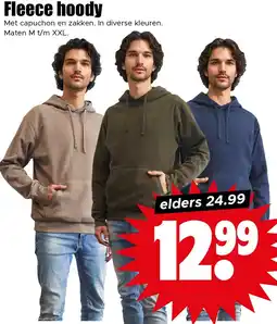 Dirk Fleece hoody aanbieding