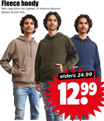 Dirk Fleece hoody aanbieding