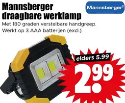 Dirk Mannsberger draagbare werklamp aanbieding