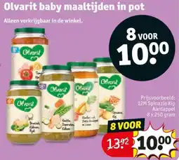 Kruidvat Olvarit baby maaltijden in pot aanbieding