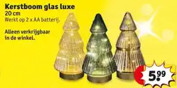 Kruidvat Kerstboom glas luxe aanbieding